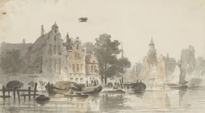 Stadsgezicht Met Kanaal