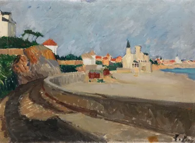 Stadt An Der Spanischen Kuste