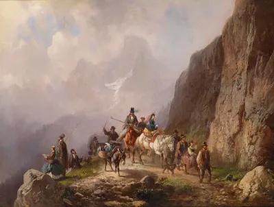 Stadtgesellschaft Auf Einer Bergtour