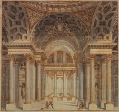 Stage Design Interior Of Papal Palace