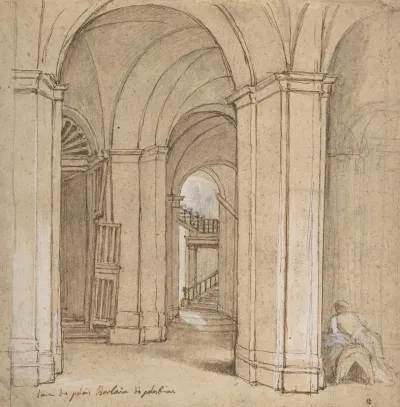 Staircase In The Palazzo Barberini Palestrina