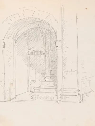 Stairs And Door