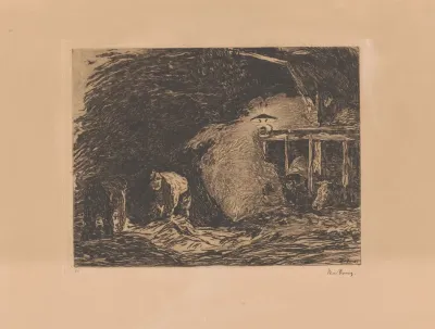 Stalinterieur Bij Lamplicht