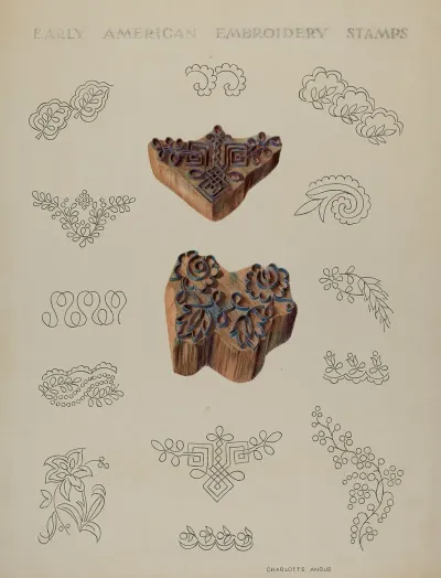Stamps For Embroidery