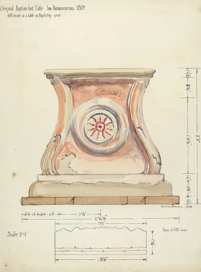 Stand For Baptismal Font