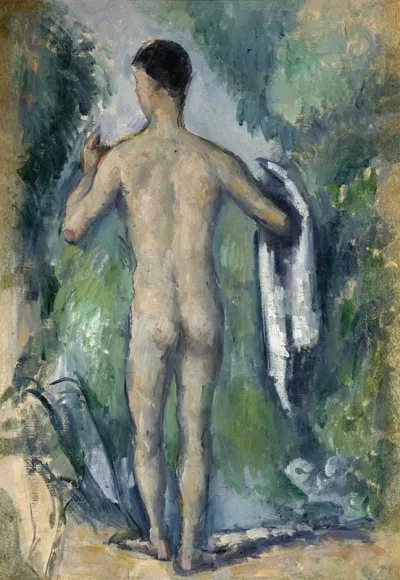 Standing Bather Seen From The Back
