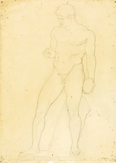 Standing Discus Thrower Vatican No 615 Front View