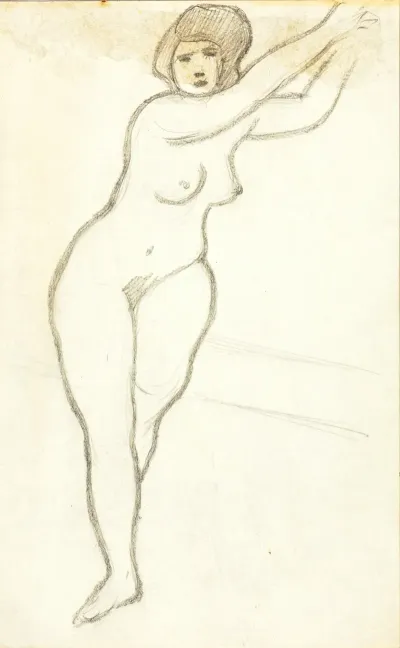 Standing Female Nude 28
