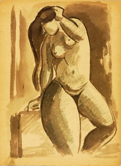 Standing Female Nude 35