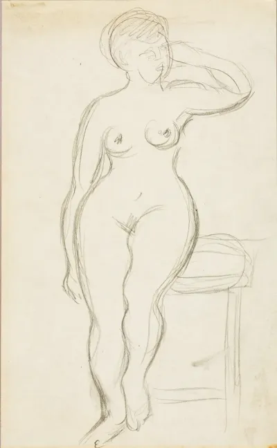 Standing Female Nude 42