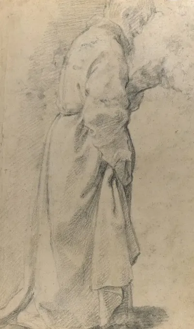 Standing Male Figure In A Monks Habit
