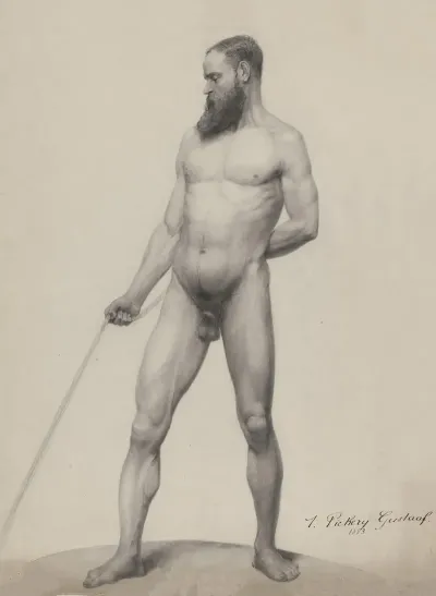 Standing Male Nude 57