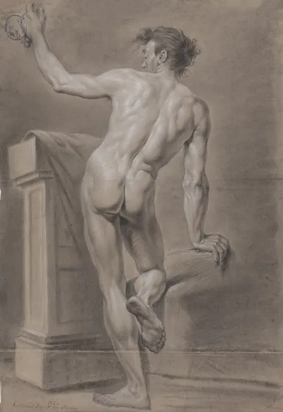 Standing Male Nude Seen From Behind 3