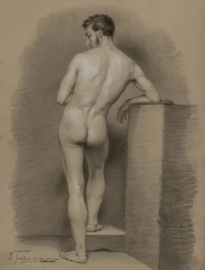 Standing Male Nude Seen From Behind 4