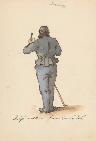 Standing Man From The Back