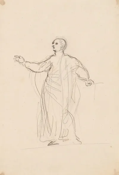 Standing Man Gesturing