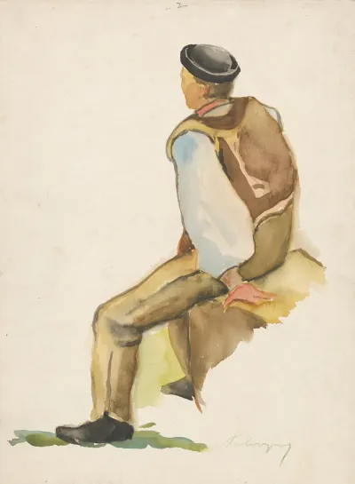 Standing Man In A Folk Costume