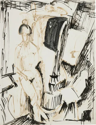 Standing Nude At The Window Standing Nude Girl In The Studio