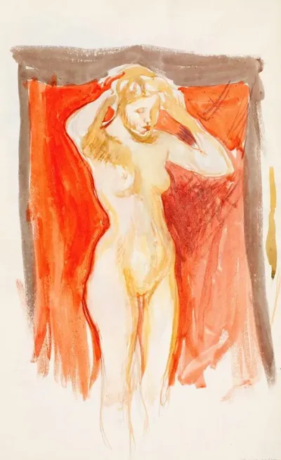 Standing Nude Model 2