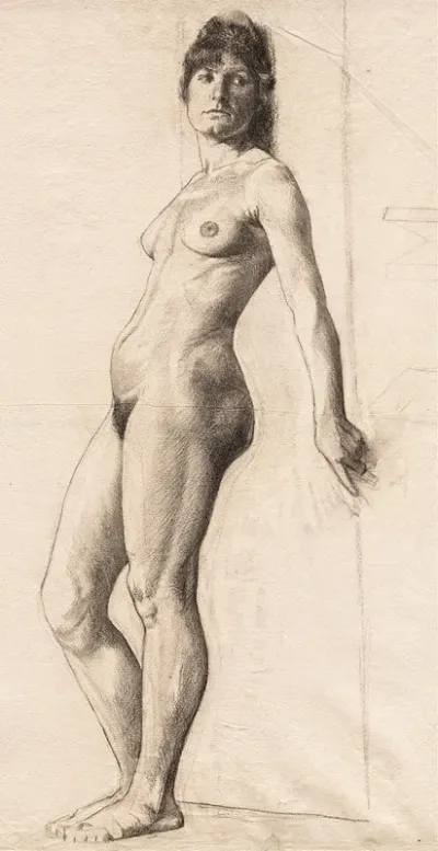 Standing Nude Model