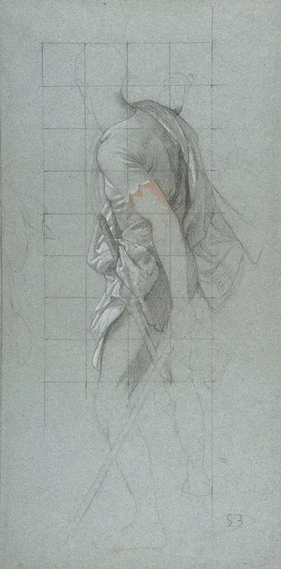 Standing Soldier Study For The Chapel Of Saints Peter And Paul In The Church Of Saint Severin Paris