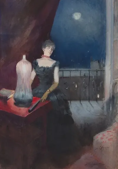 Standing Woman With A Fan 2