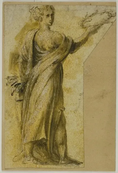 Standing Woman With Laurel Wreath