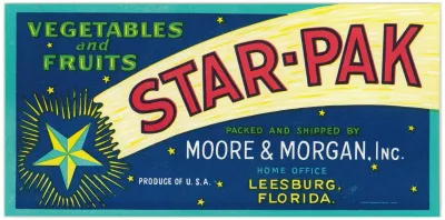 Star Pak Vegetables And Fruits Label 2