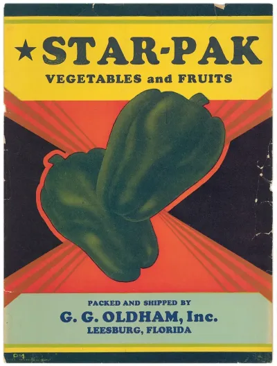 Star Pak Vegetables And Fruits Label