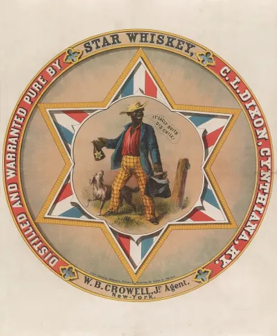 Star Whiskey Distilled And Warranted Pure By C L Dixon Cynthiana Ky W B Crowell Jr Agent New York