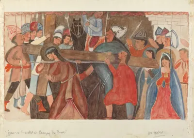 Station Of The Cross No 5 Jesus Is Assisted In Carrying His Cross 2