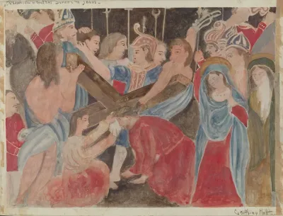 Station Of The Cross No 6 Veronica Renders Service To Jesus