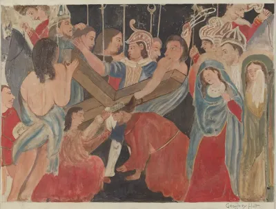 Station Of The Cross No 6 Veronica Rendersservice To Jesus