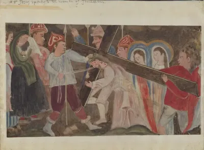 Stations Of The Cross No 8 Jesus Speaks To The Women Of Jerusalem