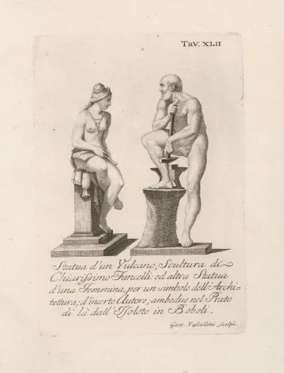 Statua Dun Vulcano Scultura Di Chiarissimo Fancelli
