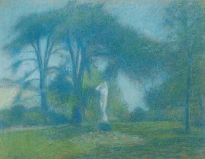 Statue Dans Un Parc