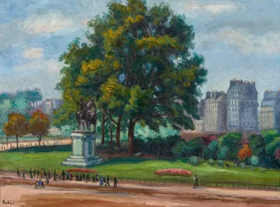 Statue De Charlemagne Parvis De Notre Dame