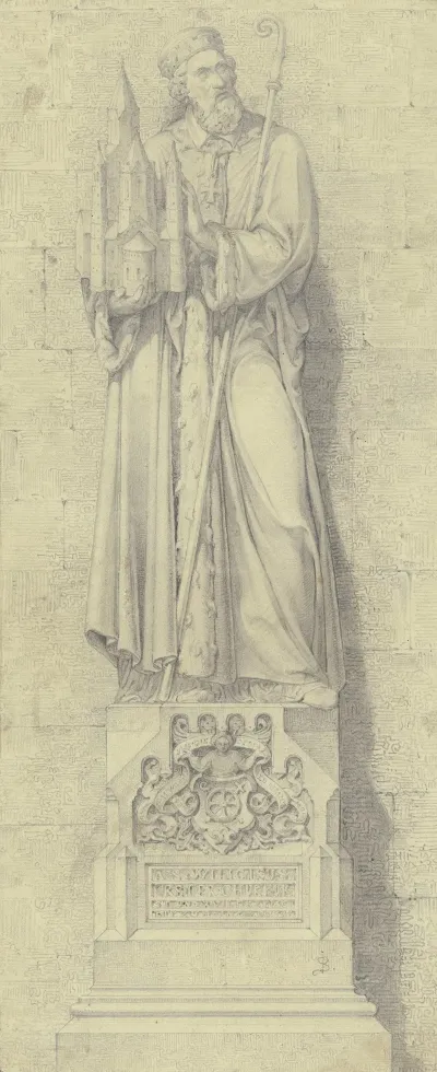Statue Des Heiligen Willigis