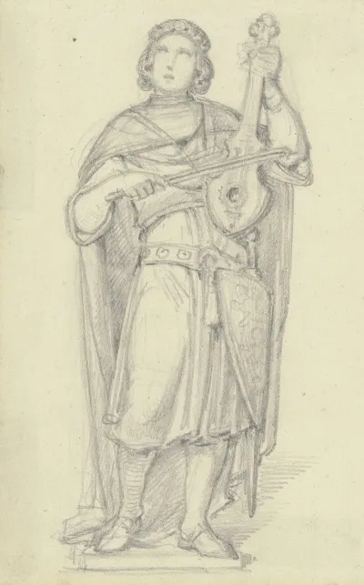 Statue Des Volker Von Alzey