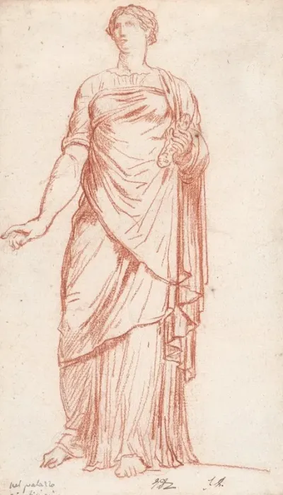 Statue Of Flora Seen From The Front In The Palazzo Giustiniani Rome