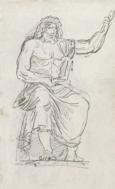 Statue Of Jupiter Seated Recto