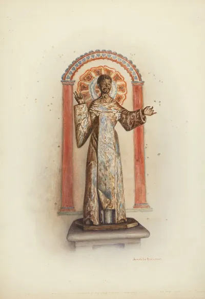 Statue Of Santo Probably St Dominic