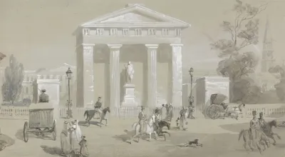 Statue Of The Marquis Of Hastings In Tank Square Calcutta