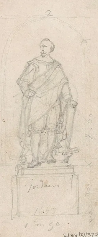 Statue Of The Painter Jacob Jordaens