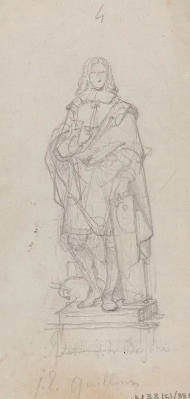 Statue Of The Painter Jan Erasmus Quellinus