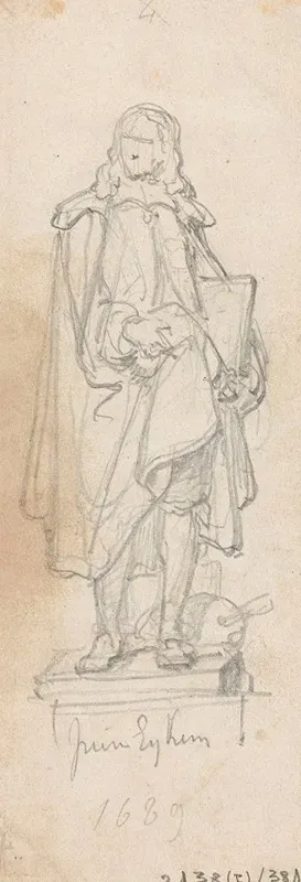 Statue Of The Painter Peter Ykens