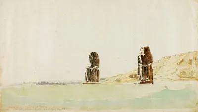 Statues At Memnon Thebes