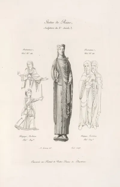 Statues De Reine Sculpture Du Xe Siecle