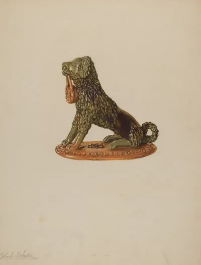 Statuette Of A Dog 3