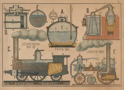 Steam Engine Distillation Apparatus Papins Pot